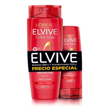 Pack Elvive Colorvive (shampu 680 + Acondicionador 370)