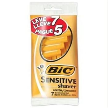 Pack Afeita Bic Sensitive Amarilla (lleva 7 Paga 5)
