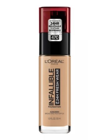 Loreal Base Infallible 24h Fresh Wear 470 Honey