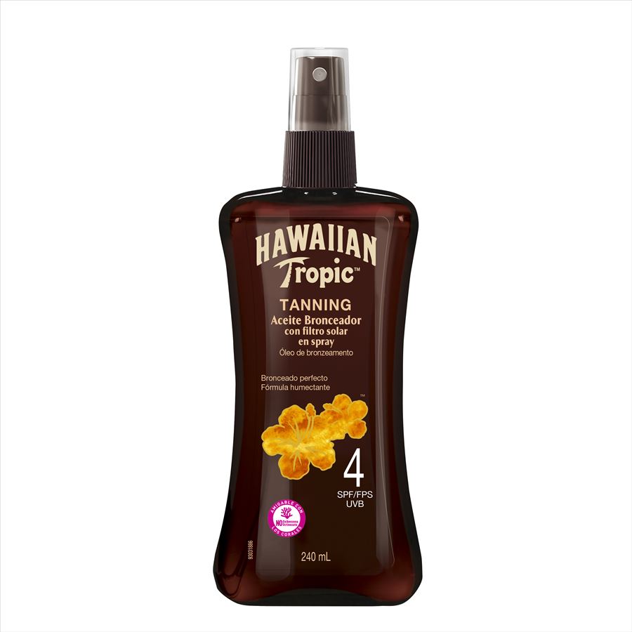 Hawaiian Tropic Aceite Fps 4 X 240 Ml