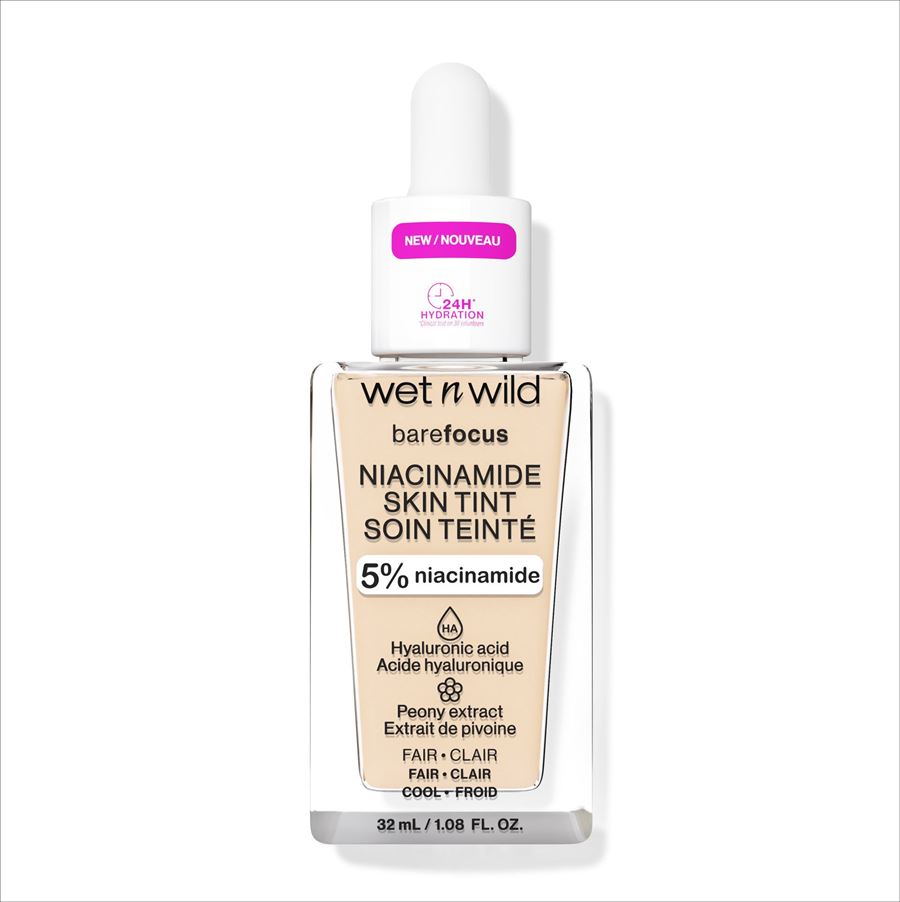 Wet Base Bare Focus C/niacinamide Skin Tint/fair Clair  6087
