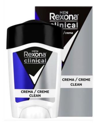 Rexona Men Clinical Desodorante Crema Clean X 48 Gr
