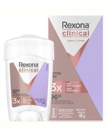 Rexona Clinical Desodorante Crema Extra Dry X 48 Gr