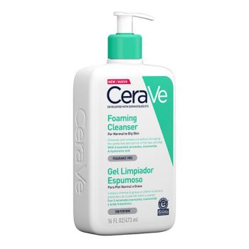 Cerave Foaming Cleanser Facial  Normal/mixta X 473 Ml