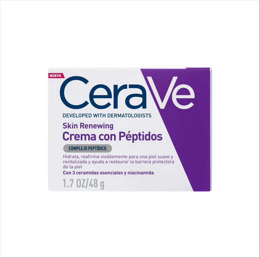 Cerave Skin Renewing Crema Para La Noche Con Peptidos 48 G