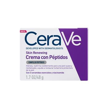 Cerave Skin Renewing Crema Para La Noche Con Peptidos 48 G