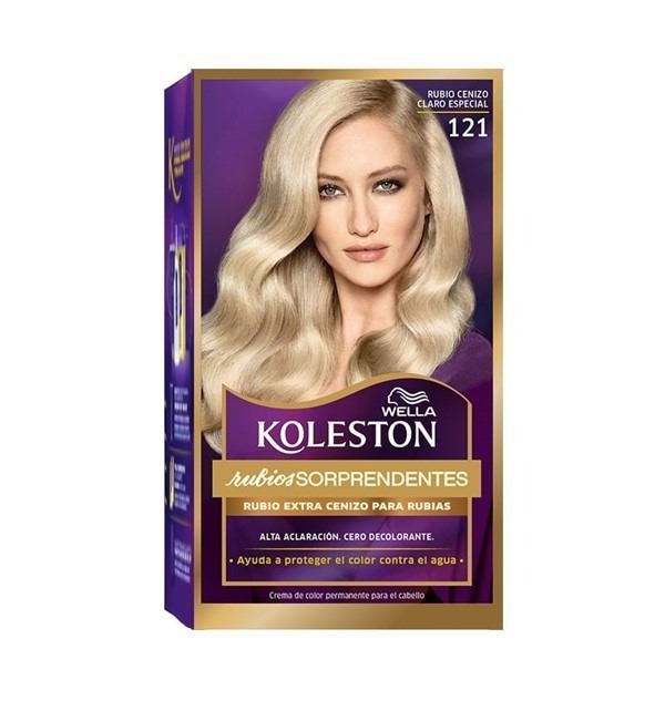 Tinta Koleston Kit Rubio Ceniza Claro Especial Nº 121