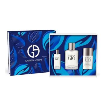 Estuche Acqua Di Gio Men (edt100+edt15+barra 75 S/alcohol)**