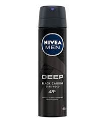 Nivea Desodorante Aerosol Men Deep Black Carbon X 150 Ml