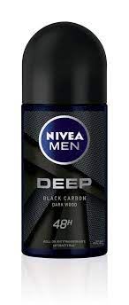 Nivea Desodorante Rollon Men Deep Dark Wood X 50 Ml