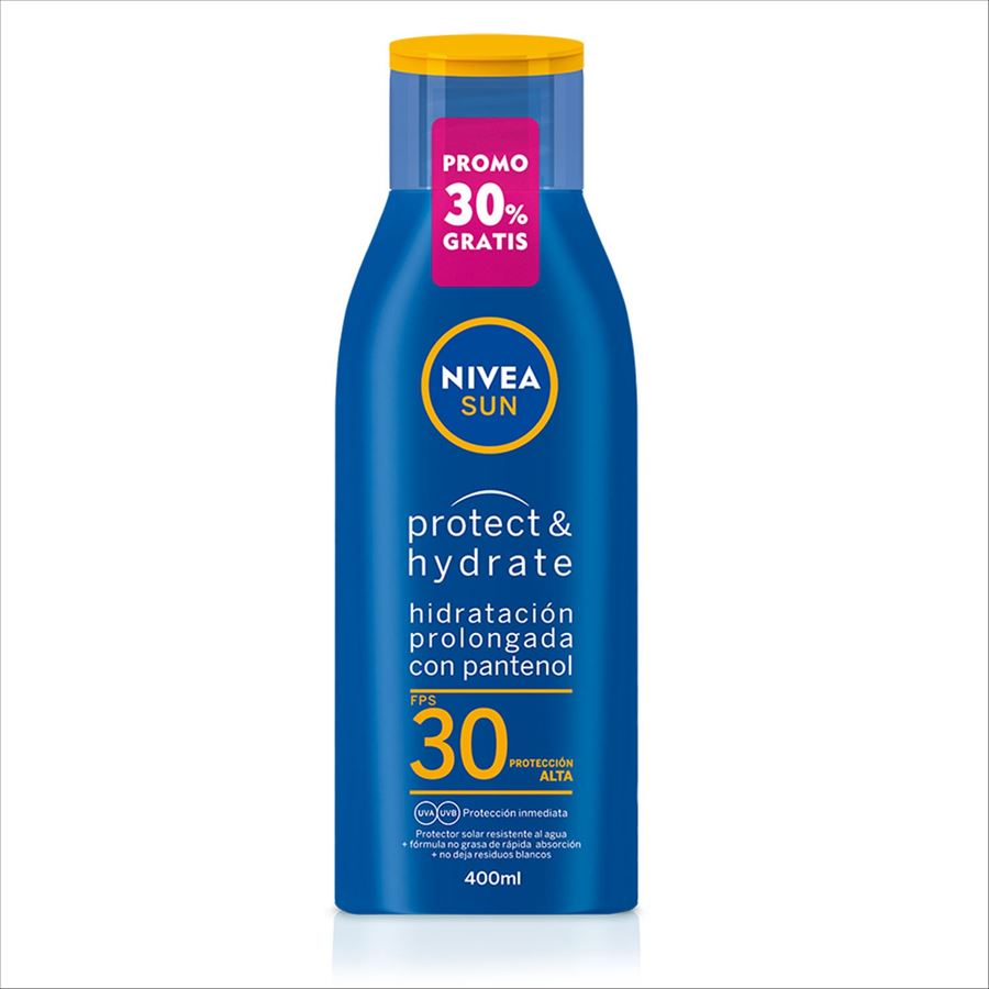 Protector Solar Nivea Sun Protect&hydrate Fps 30 X 400 Ml
