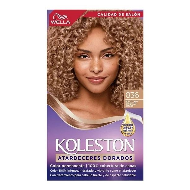 Tinta Koleston Kit Rubio Claro Atardecer Dorado Nº 836