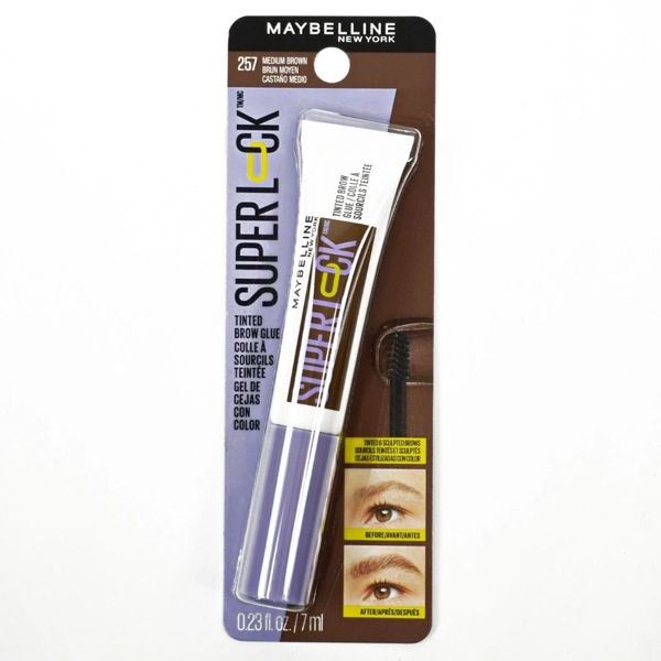 Maybelline Super Lock Brow Gel Fijador De Cejas Medium Brown