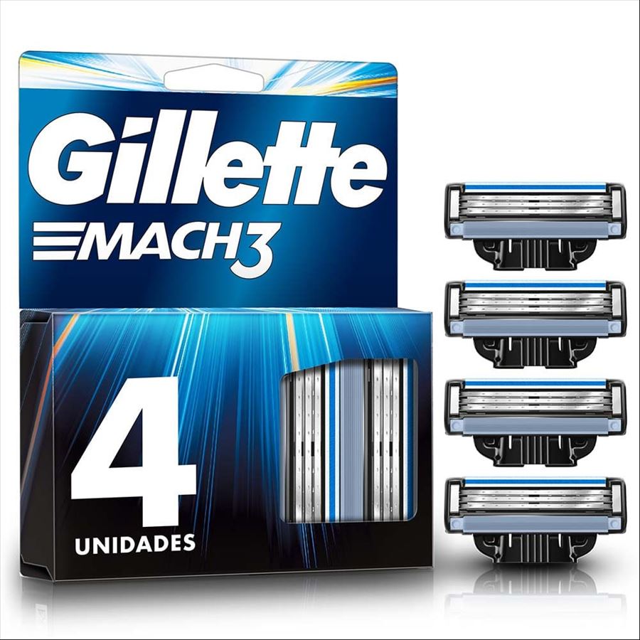 Gillette Mach 3 Repuesto X 4 Unidades