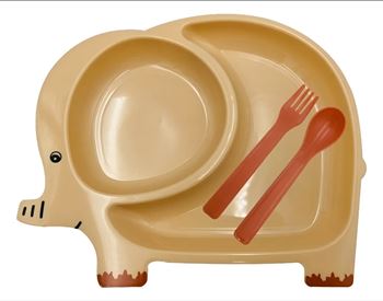 Set De Comida Elefante (plato Con Cubiertos) - 1425