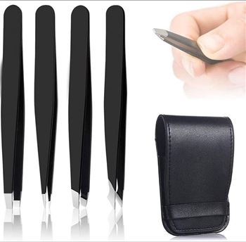Set Pinzas X 4 Estuche Eco Cuero - 1569