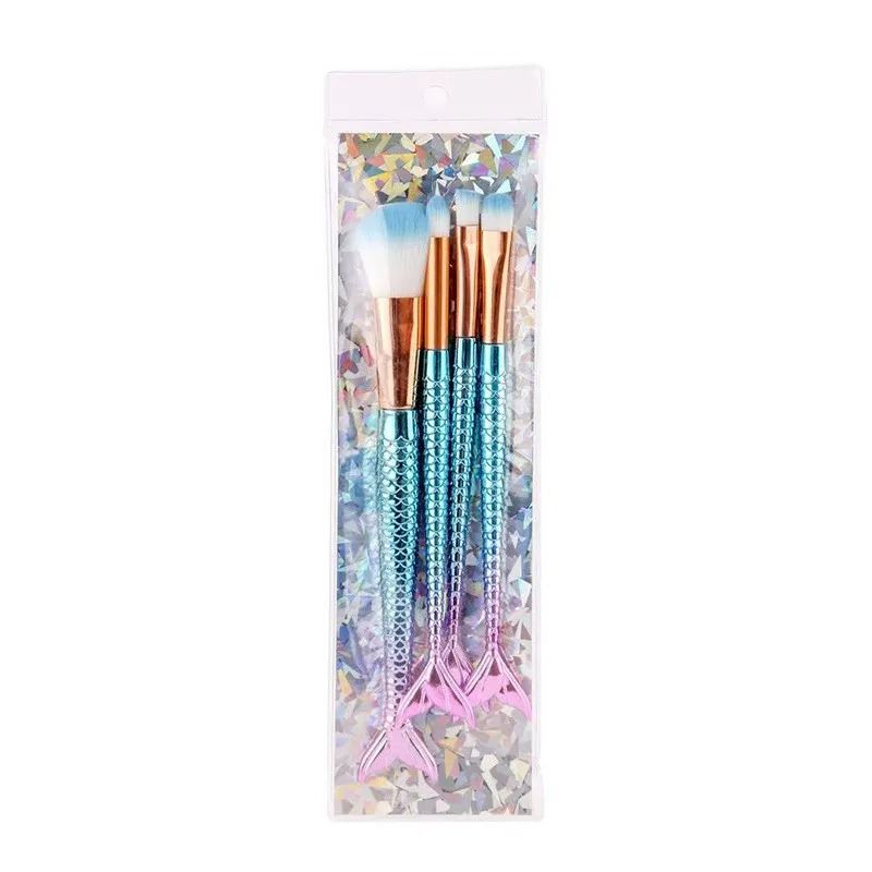 Aplicadores De Maquillaje "sirena" 4 Pc 1753