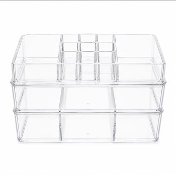 Organizador De Acrilico Grande 3 Pisos 22*17*9 Cm (2001)