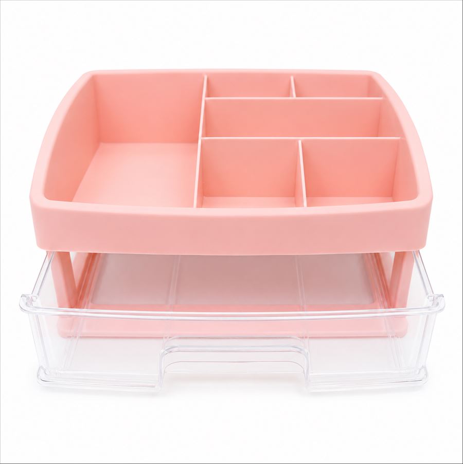 Organizador De Maquillaje Plastico 2 Pisos (1983)