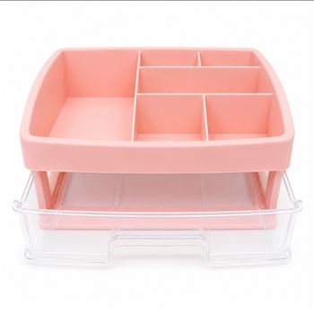 Organizador De Maquillaje Plastico 2 Pisos (1983)