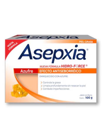 Asepxia Jabon Azufre X 100 Gr