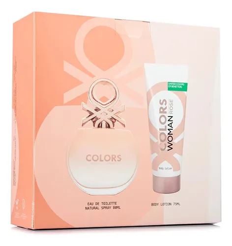 Estuche Benetton Rose (edt 80 Ml + Body Lotion)