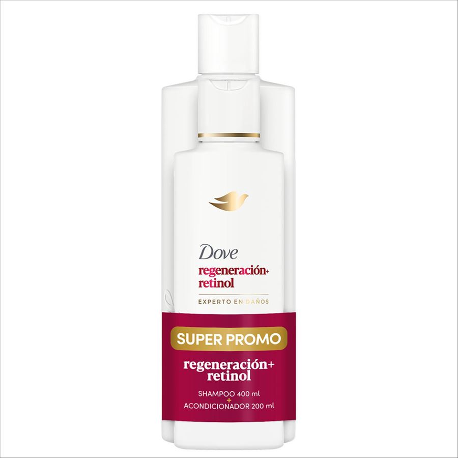 Pacx Dove Regeneracion+retinol (sha 400 Ml +acond 200 Ml)