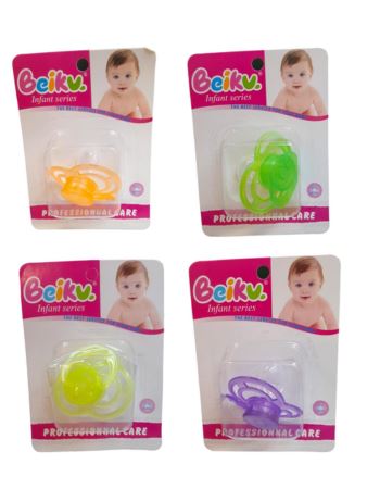 Chupete Beiku Silicona Anatomico X 1 Colores Pastel (1441)