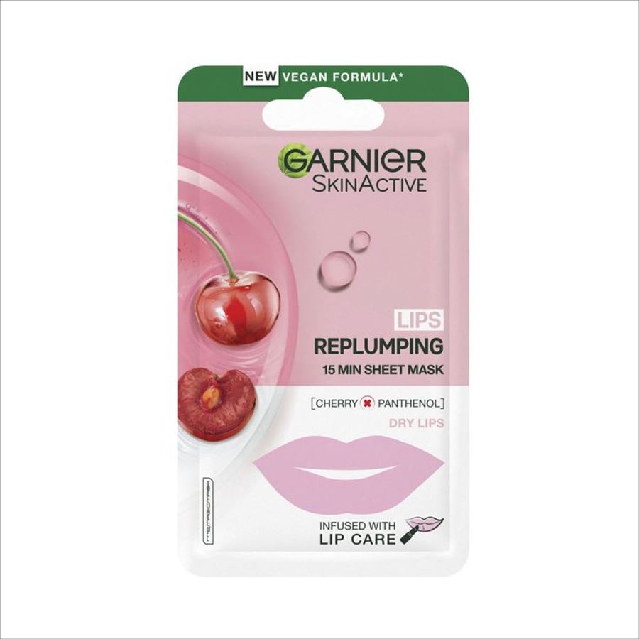 Garnier Mascarilla De Tela Reparadora De Labios Secos