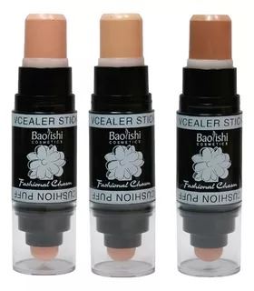 Baolishi Corrector En Barra Con Esponja - Tono Oscuro