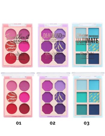 Sombra X 6 Colores Rectangular 89280/89321