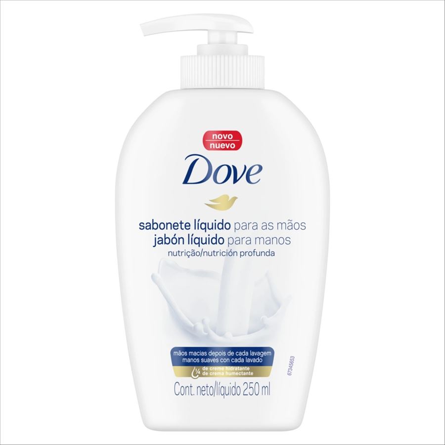 Dove Jabon Liquido Manos Nutricion Profunda 250 Ml