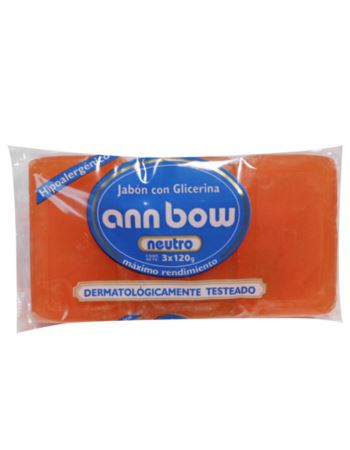 Ann Bow Jabon Trio Glicerina 3 X 2 (caja X 30)