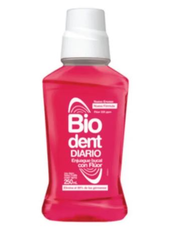 Biodent Enjuague Bucal Diario Frutilla X 250 Ml