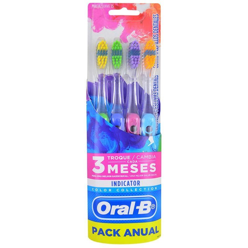 Oral-b Cepillo Indicator Colors (pack X 4 Unidades)