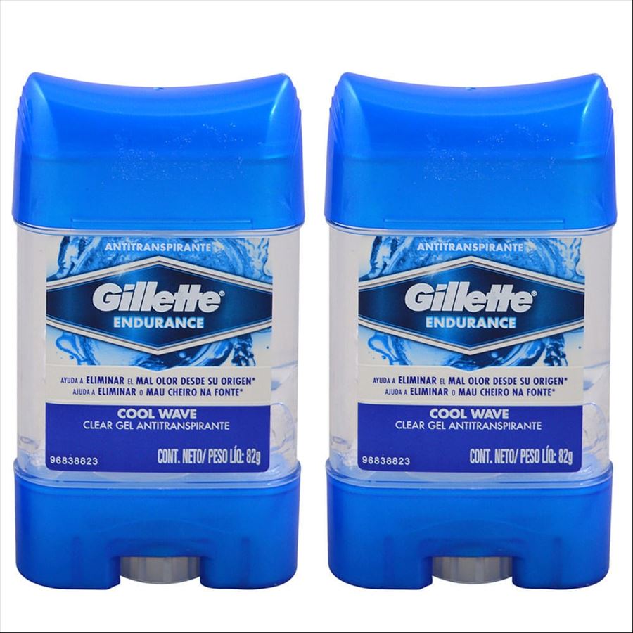 Gillette Barra Clear Gel Cool Wave Pack X 2 Unidades