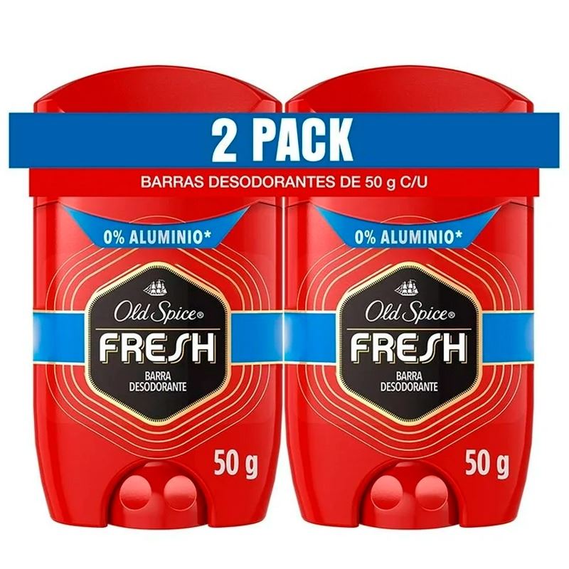 Old Spice Barra Fresh Pack X 2 Unidades