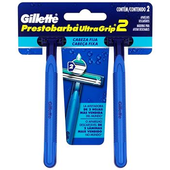 Gillette Prestobarba Ultragrip Azul X 2 Unidades