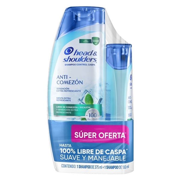Pack Head%shoulders Anticomezon (shampu 375 + Shampu 180 )