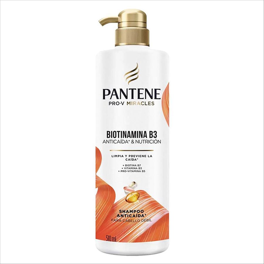 Pantene Shampoo Anticaida Y Nutricion Con Biotinamina 510 Ml