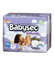 Pañal Babysec Recien Nacido X 20 (caja X 10)