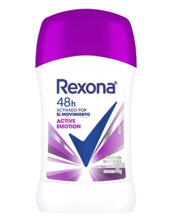 Rexona Dama Desodorante Barra Active Emotion X 50 Gr
