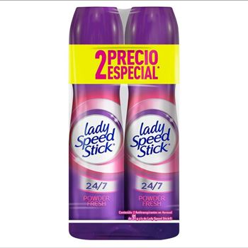 Lady Speed Stick Aerosol Powder Fresh X 2 Unidades