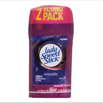 Barra Lady Speed Stick Invisible Floral X 2 Unidades