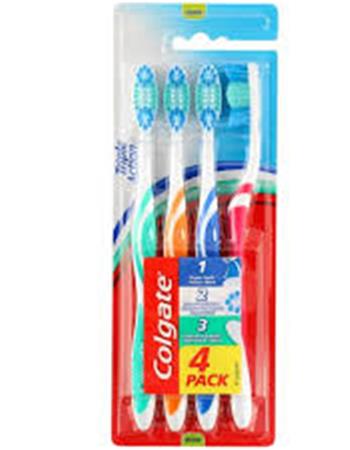 Cepillo Dental Colgate Triple Accion X 4 Unidades