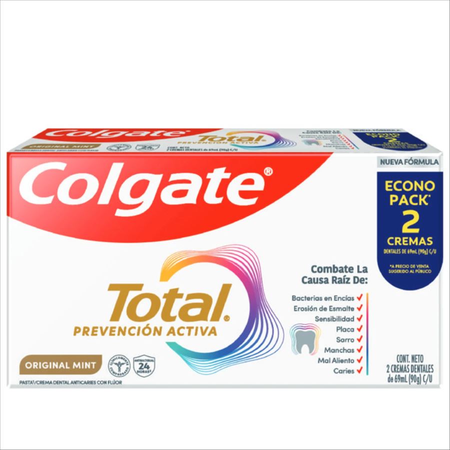 Colgate Total Prevencion Activa X 2 90 G