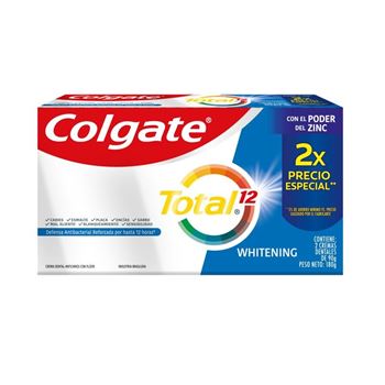 Crema Dental Colgate Total 12 Whitening 90 Gr (pack X 2)