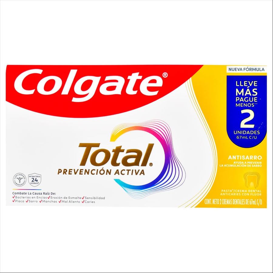 Crema Dental Colgate Total Antisarro (pack X 2)