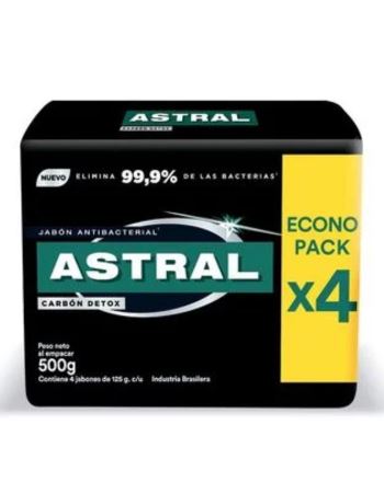 Pack Jabon Astral Carbon Detox X 4 Unidades