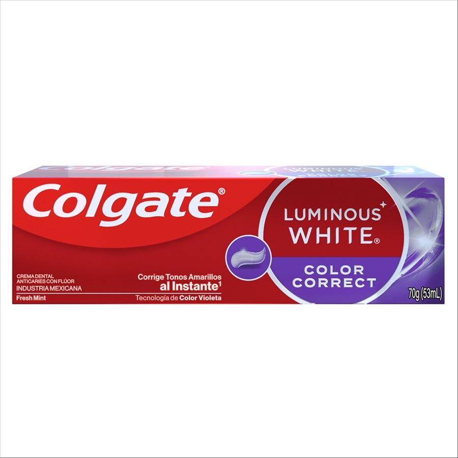 Crema Dental Colgate Luminous White Color Correct X 70 G